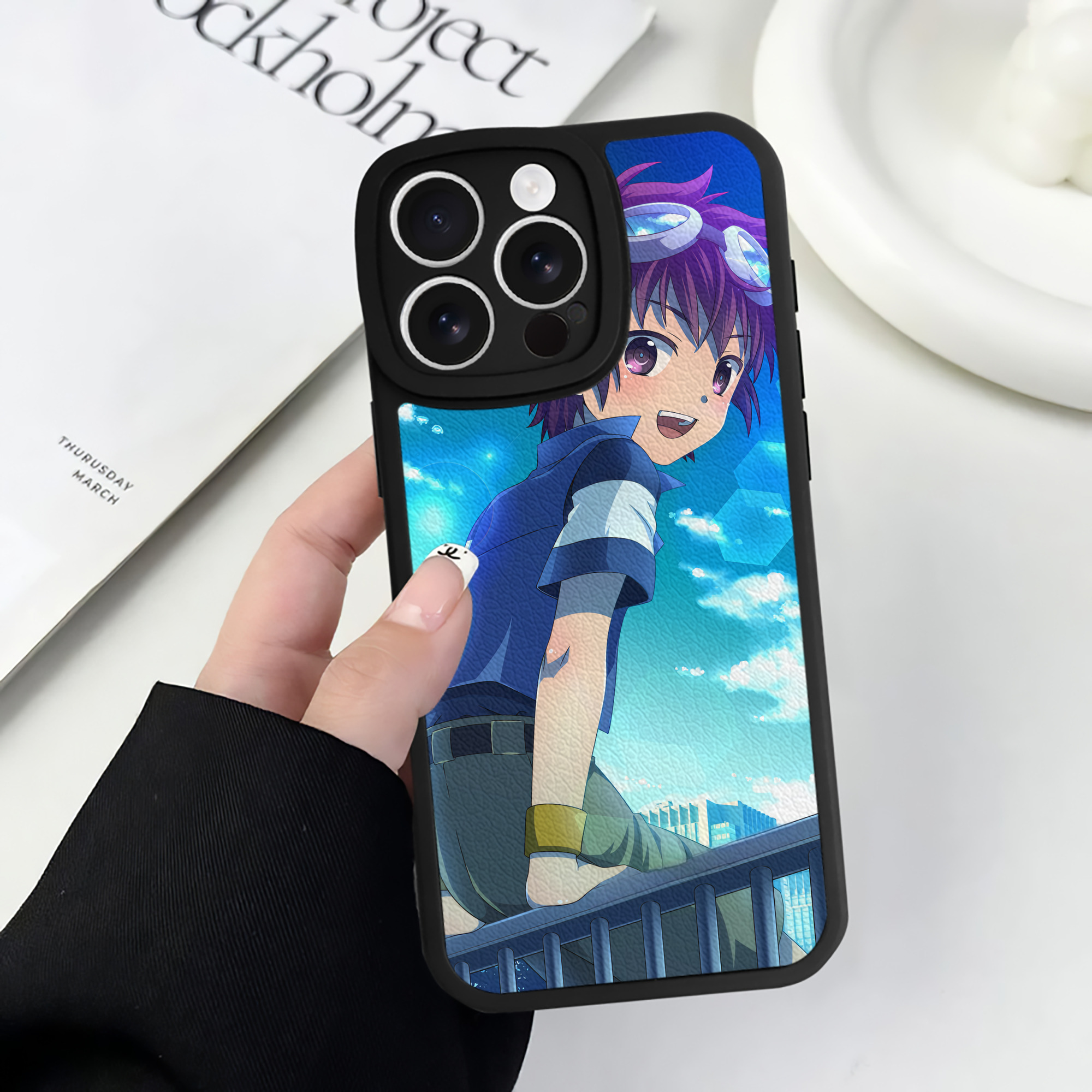 （画像用） Digimon デジタルモンスター/デジモン 【iPhone 16シリーズ対応】シリコンスマホケース（レザー調） 材質：シリコン